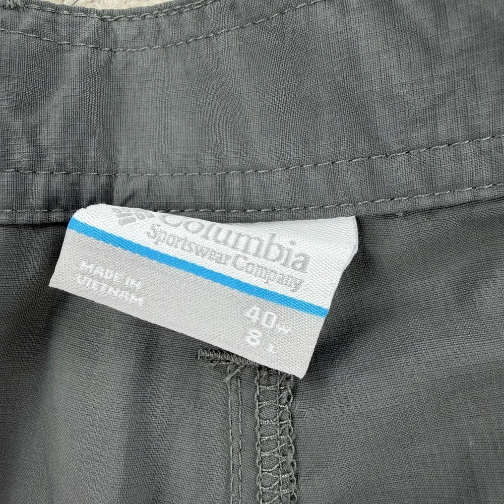 Columbia Shorts Mens 40 Gray PFG Cargo Hiking Lightweight Relaxed 8
